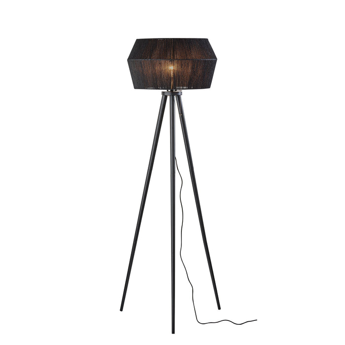 Adesso Montana Floor Lamp Black Wood (3960-01)