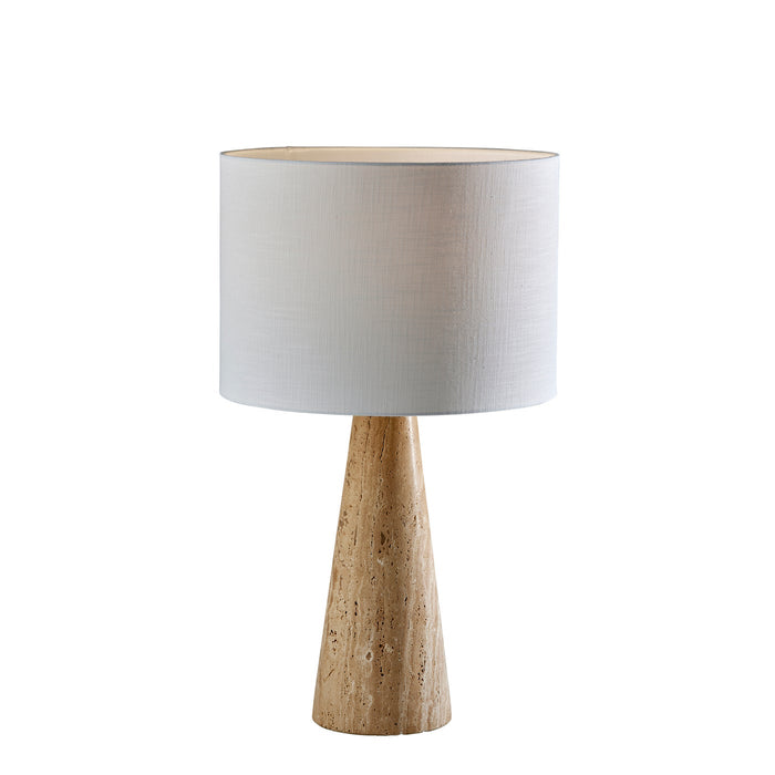 Adesso Travis Tall Table Lamp Travertine Stone (3964-12)