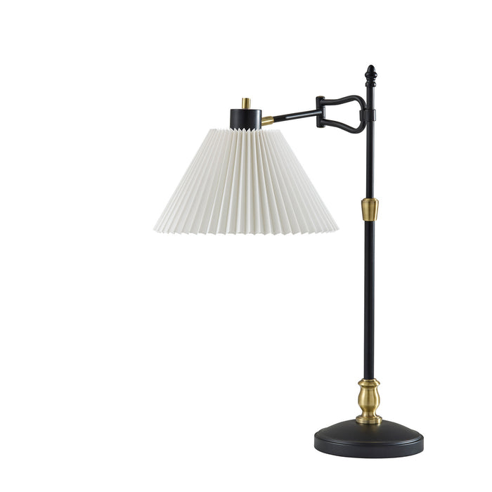 Adesso Elijah Table Lamp Black And Antique Brass (3968-01)