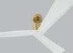 Generation Lighting Adler 60 Inch Ceiling Fan Burnished Brass Finish (3ADR60BBS)