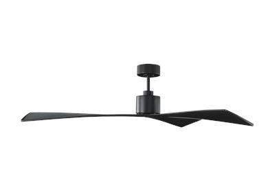 Generation Lighting Adler 60 Inch Ceiling Fan Matte Black Finish (3ADR60BKBK)