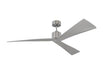 Generation Lighting Adler 60 Inch Ceiling Fan Brushed Steel Finish (3ADR60BS)