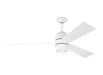 Generation Lighting Alba 60 Inch LED Ceiling Fan Matte White Finish (3ALBR60RZWD)