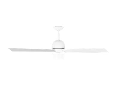 Generation Lighting Alba 60 Inch LED Ceiling Fan Matte White Finish (3ALBR60RZWD)