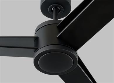 Generation Lighting Armstrong 60 Inch LED Ceiling Fan Midnight Black Finish (3AMR60MBKD)