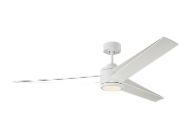 Generation Lighting Armstrong 60 Inch LED Ceiling Fan Matte White Finish (3AMR60RZWD)