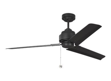 Generation Lighting Arcade 54 Inch Ceiling Fan Midnight Black Finish (3AR54MBK)