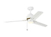 Generation Lighting Arcade 54 Inch Ceiling Fan Matte White Finish (3AR54RZWBBS)