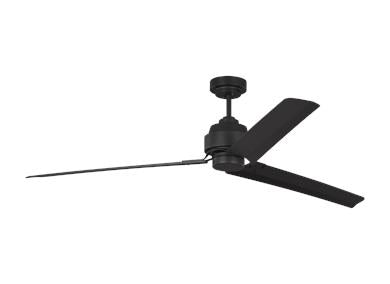 Generation Lighting Arcade 68 Inch Ceiling Fan Midnight Black Finish (3ARR68MBK)