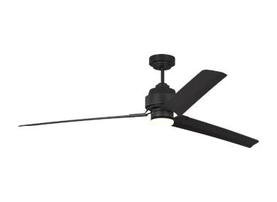 Generation Lighting Arcade 68 Inch Ceiling Fan Midnight Black Finish (3ARR68MBK)