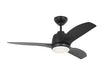 Generation Lighting Avila Coastal 44 Inch LED Ceiling Fan - Midnight Black (3AVLCR44MBKD)