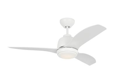 Generation Lighting Avila Coastal 44 Inch LED Ceiling Fan - Matte White (3AVLCR44RZWD)