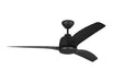 Generation Lighting Avila 52 Inch LED Ceiling Fan Midnight Black Finish (3AVLCR54MBKD)