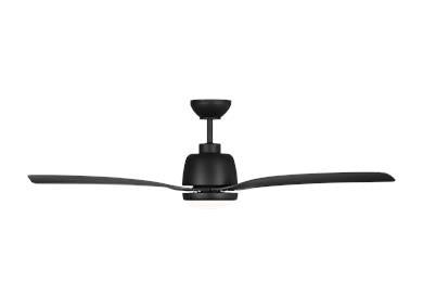 Generation Lighting Avila 52 Inch LED Ceiling Fan Midnight Black Finish (3AVLCR54MBKD)