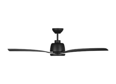 Generation Lighting Avila 52 Inch LED Ceiling Fan Midnight Black Finish (3AVLCR54MBKD)