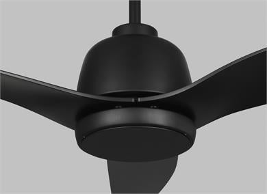 Generation Lighting Avila 52 Inch LED Ceiling Fan Midnight Black Finish (3AVLCR54MBKD)