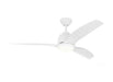 Generation Lighting Avila 52 Inch LED Ceiling Fan Matte White Finish (3AVLCR54RZWD)