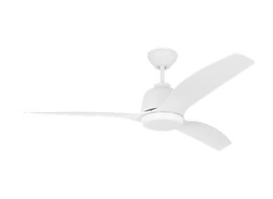 Generation Lighting Avila 52 Inch LED Ceiling Fan Matte White Finish (3AVLCR54RZWD)