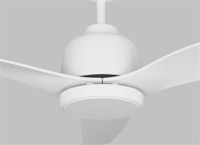 Generation Lighting Avila 52 Inch LED Ceiling Fan Matte White Finish (3AVLCR54RZWD)