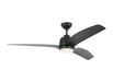 Generation Lighting Avila Coastal 60 Inch LED Ceiling Fan - Midnight Black (3AVLCR60MBKD)