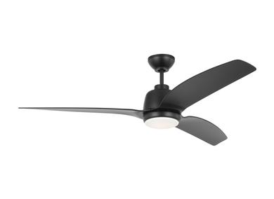 Generation Lighting Avila Coastal 60 Inch LED Ceiling Fan - Midnight Black (3AVLCR60MBKD)