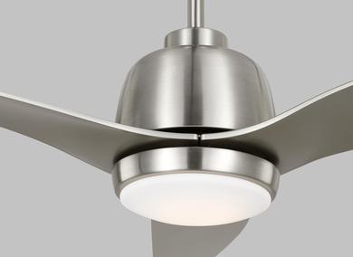 Generation Lighting Avila 54 Inch LED Ceiling Fan Brushed Steel Finish (3AVLR54BSD)