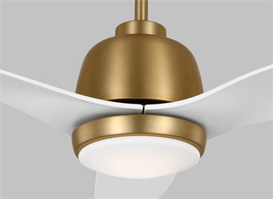 Generation Lighting Avila 54 Inch LED Ceiling Fan Satin Brass Finish (3AVLR54SBD)