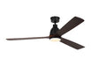 Generation Lighting Bryden 60 Inch LED Ceiling Fan Midnight Black Finish (3BRYSM60MBKD)