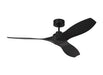 Generation Lighting Collins 52 Inch Ceiling Fan Midnight Black Finish (3CLNCSM52MBK)