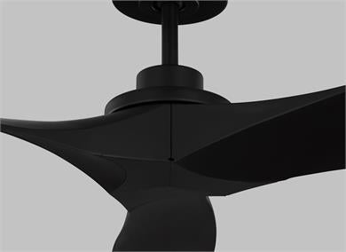 Generation Lighting Collins 60 Inch Ceiling Fan Midnight Black Finish (3CLNCSM60MBK)