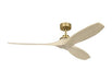 Generation Lighting Collins Smart 60 Ceiling Fan - Burnished Brass (3CLNSM60BBSWWO)