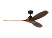 Generation Lighting Collins 60 Inch Ceiling Fan Midnight Black Finish (3CLNSM60MBK)