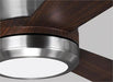 Generation Lighting Clarity 52 Inch Ceiling Fan 120V 2700K 90 CRI 950Lm Brushed Steel (3CLYR52BSD-V1)