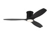 Generation Lighting Collins 52 Inch LED Ceiling Fan Midnight Black Finish (3CNHSM52MBKMBKD)