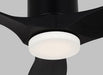 Generation Lighting Collins 52 Inch LED Ceiling Fan Midnight Black Finish (3CNHSM52MBKMBKD)