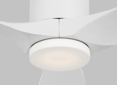 Generation Lighting Collins 52 Inch LED Ceiling Fan Matte White Finish (3CNHSM52RZWD)