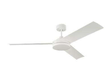 Generation Lighting Cirque 56 Inch LED Ceiling Fan Matte White Finish (3CQR56RZWD)