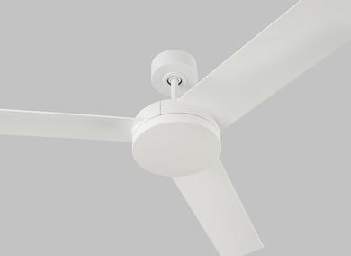 Generation Lighting Cirque 56 Inch LED Ceiling Fan Matte White Finish (3CQR56RZWD)