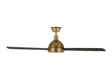 Generation Lighting Hicks 60 Inch LED Ceiling Fan Hand Rubbed Antique Brass Finish (3HCKR60HABD)