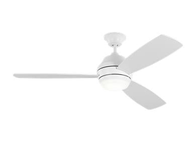 Generation Lighting Ikon 52 Inch LED Ceiling Fan Matte White Finish (3IKDR52RZWD)