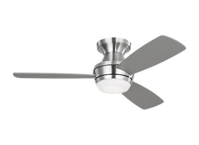 Generation Lighting Ikon 44 Inch LED Ceiling Fan Brushed Steel Finish (3IKR44BSD)