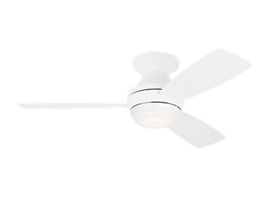 Generation Lighting Ikon 44 Inch LED Ceiling Fan Matte White Finish (3IKR44RZWD)