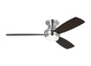 Generation Lighting Ikon 52 Inch LED Ceiling Fan Brushed Steel Finish (3IKR52BSD)