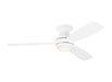 Generation Lighting Ikon 52 Inch LED Ceiling Fan Matte White Finish (3IKR52RZWD)