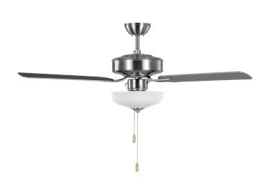 Generation Lighting Linden 48 Inch Ceiling Fan 120V 90 CRI 800Lm Brushed Steel (3LD48BSD)