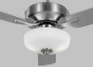 Generation Lighting Linden 48 Inch Ceiling Fan 120V 90 CRI 800Lm Brushed Steel (3LD48BSD)