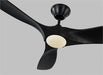 Generation Lighting Maverick 52 Inch LED Ceiling Fan Matte Black Finish (3MAVR52BKBKD)