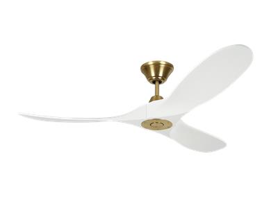 Generation Lighting Maverick 52 Inch Ceiling Fan Burnished Brass Finish (3MAVR52RZWBBS)