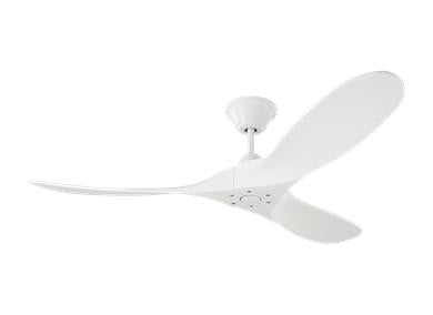 Generation Lighting Maverick 52 Inch Ceiling Fan Matte White Finish (3MAVR52RZW)