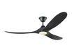 Generation Lighting Maverick 60 Inch LED Ceiling Fan Matte Black Finish (3MAVR60BKBKD)